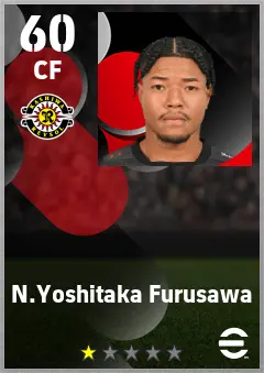 N.Yoshitaka Furusawa eFootball 2026 player card — 60 OVR CF