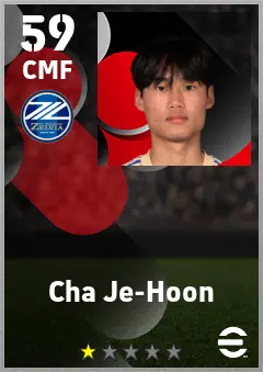 Cha Je-Hoon eFootball 2026 player card — 59 OVR CMF