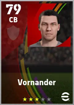 Vornander eFootball 2026 player card — 79 OVR CB