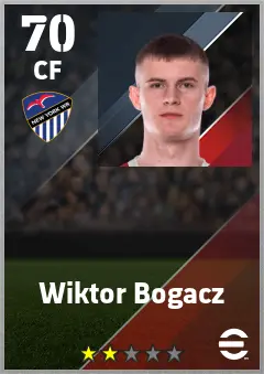 Wiktor Bogacz eFootball 2026 player card — 70 OVR CF