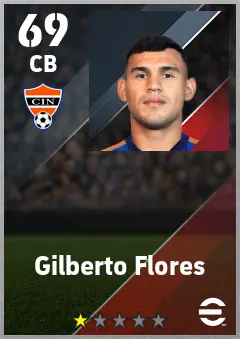 Gilberto Flores eFootball 2026 player card — 69 OVR CB