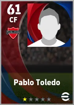 Pablo Toledo eFootball 2026 player card — 61 OVR CF