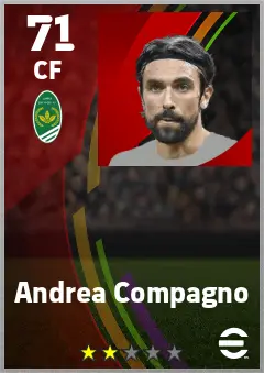 Andrea Compagno eFootball 2026 player card — 71 OVR CF