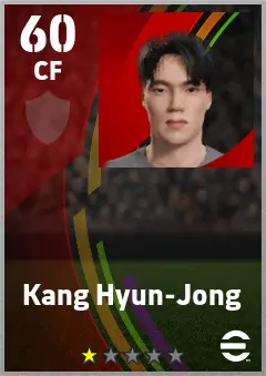 Kang Hyun-Jong eFootball 2026 player card — 60 OVR CF