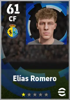 Elias Romero eFootball 2026 player card — 61 OVR CF
