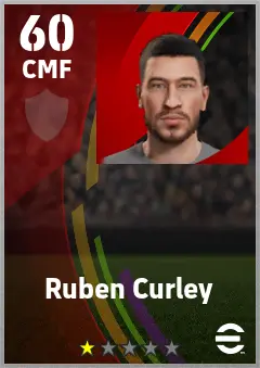 Ruben Curley eFootball 2026 player card — 60 OVR CMF
