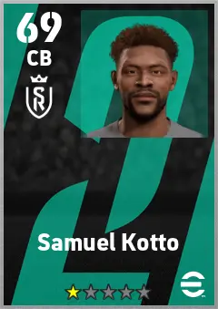 Samuel Kotto eFootball 2026 player card — 69 OVR CB
