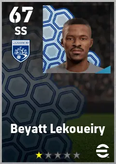 Beyatt Lekoueiry eFootball 2026 player card — 67 OVR SS