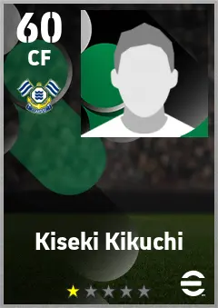 Kiseki Kikuchi eFootball 2026 player card — 60 OVR CF