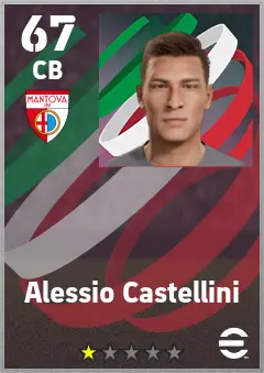 Alessio Castellini eFootball 2026 player card — 67 OVR CB