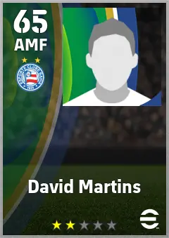 David Martins eFootball 2026 player card — 65 OVR AMF