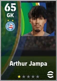 Arthur Jampa eFootball 2026 player card — 65 OVR GK