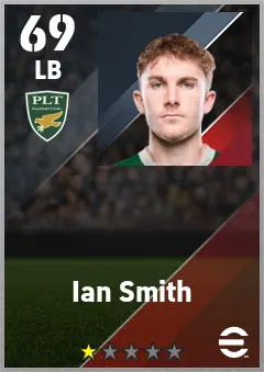Ian Smith eFootball 2026 player card — 69 OVR LB