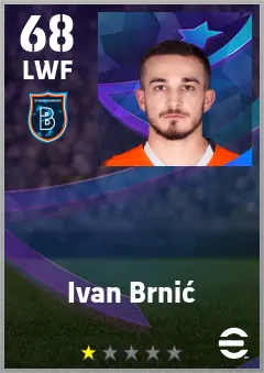 Ivan Brnic eFootball 2026 player card — 68 OVR LWF