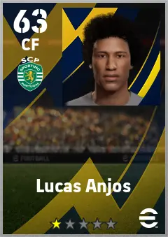Lucas Anjos eFootball 2026 player card — 63 OVR CF