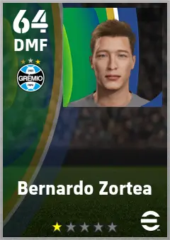 Bernardo Zortea eFootball 2026 player card — 64 OVR DMF