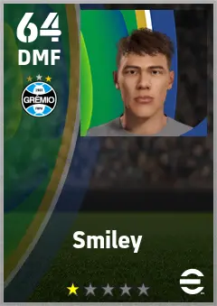 Smiley eFootball 2026 player card — 64 OVR DMF
