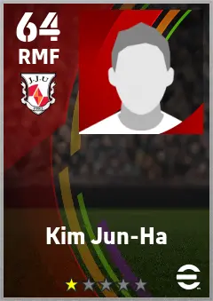 Kim Jun-Ha eFootball 2026 player card — 64 OVR RMF