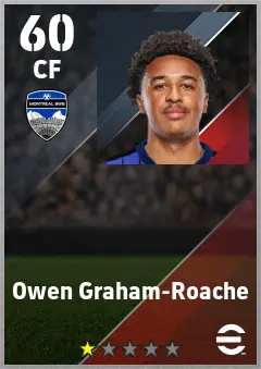 Owen Graham-Roache eFootball 2026 player card — 60 OVR CF