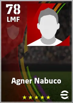 Agner Nabuco eFootball 2026 player card — 78 OVR LMF