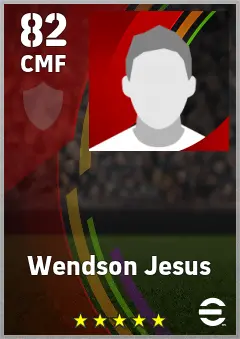 Wendson Jesus eFootball 2026 player card — 82 OVR CMF