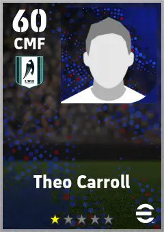 Theo Carroll eFootball 2026 player card — 60 OVR CMF