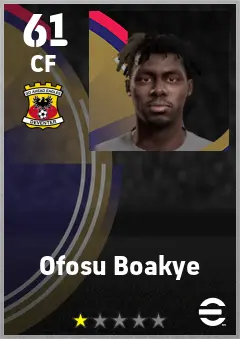 Ofosu Boakye eFootball 2026 player card — 61 OVR CF