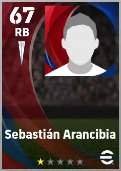 Sebastian Arancibia eFootball 2026 player card — 67 OVR RB