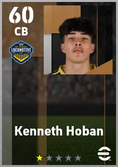 Kenneth Hoban eFootball 2026 player card — 60 OVR CB