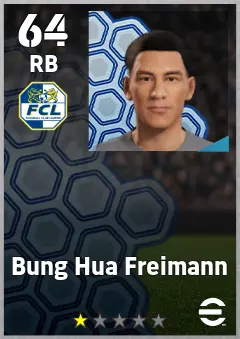 Bung Hua Freimann eFootball 2026 player card, 64 OVR RB
