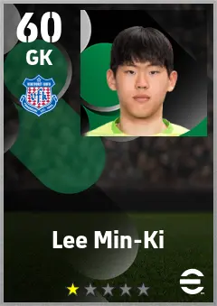 Lee Min-Ki eFootball 2026 player card — 60 OVR GK
