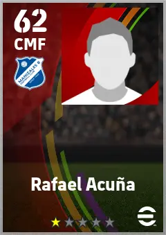 Rafael Acuna eFootball 2026 player card — 62 OVR CMF