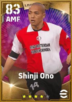 Shinji Ono eFootball 2026 player card — 83 OVR AMF