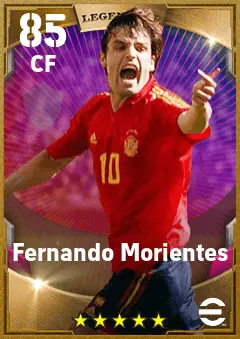 Fernando Morientes eFootball 2026 player card — 85 OVR CF