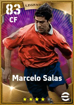 Marcelo Salas eFootball 2026 player card — 83 OVR CF