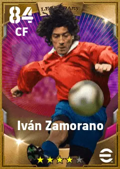 Ivan Zamorano eFootball 2026 player card — 84 OVR CF