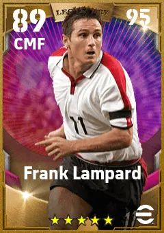 Frank Lampard eFootball 2026 player card — 89 OVR CMF
