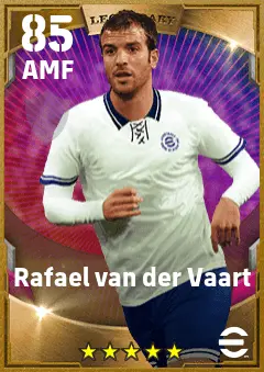 Rafael van der Vaart eFootball 2026 player card — 85 OVR AMF