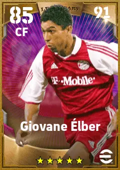 Giovane Elber eFootball 2026 player card — 85 OVR CF