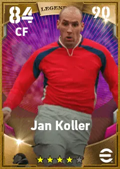 Jan Koller eFootball 2026 player card — 84 OVR CF