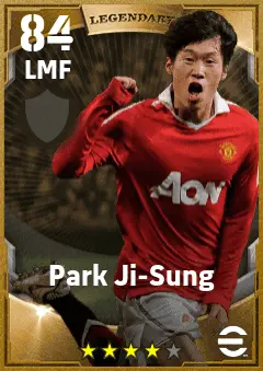 Park Ji-Sung eFootball 2026 player card — 84 OVR LMF