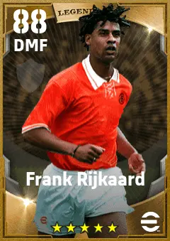 Frank Rijkaard eFootball 2026 player card — 88 OVR DMF
