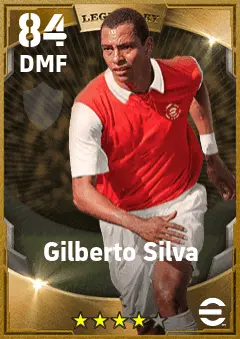 Gilberto Silva eFootball 2026 player card — 84 OVR DMF