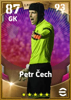 Petr Cech eFootball 2026 player card — 87 OVR GK