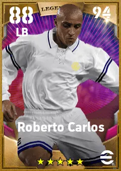 Roberto Carlos eFootball 2026 player card — 88 OVR LB