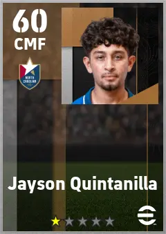 Jayson Quintanilla eFootball 2026 player card — 60 OVR CMF