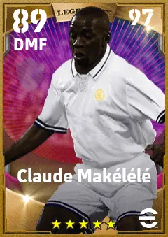 Claude Makelele eFootball 2026 player card — 89 OVR DMF