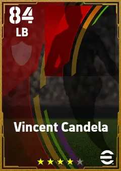 Vincent Candela eFootball 2026 player card — 84 OVR LB