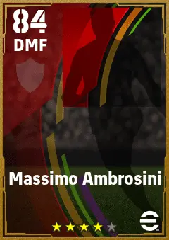 Massimo Ambrosini eFootball 2026 player card — 84 OVR DMF