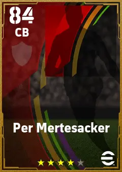 Per Mertesacker eFootball 2026 player card — 84 OVR CB